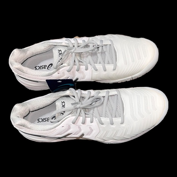 NWT ASICS Gel-Resolution 7 white shoes men’s size 12 - Picture 4 of 12
